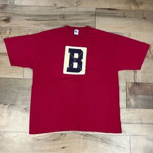 Vintage Russell Bates College Short Sleeve Graphic T Shirt Men’s Size XL